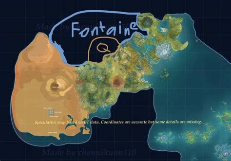 genshin impact map leak|Genshin Impact Fontaine (Hydro region) leaks: New characters, map ...